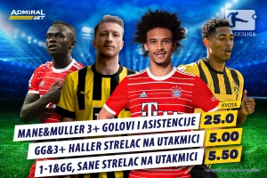 AdmiralBet specijal - "Der Klasiker" uvek donosi kišu golova, Mane, Miler, Sane ili Ale?